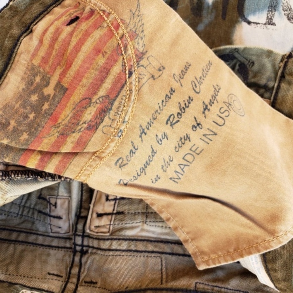 NEW Robins Jeans Slim Straight GRAFFITI JEAN - Picture 7 of 7